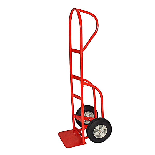 P-Handle Hand Truck with 10" Solid Puncture Proof Tires and Stair Climbers