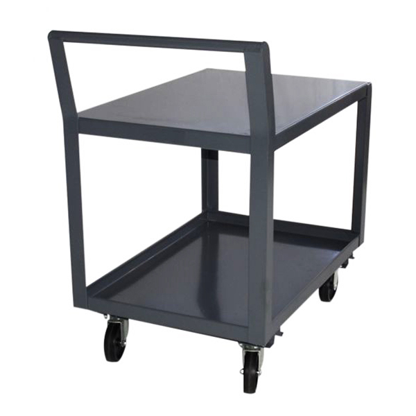30 inch X 60 inch Welded Stock Cart with 5 inch Poly Casters