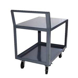 24 inch X 48 inch Welded Stock Cart with 6 inch Poly Casters