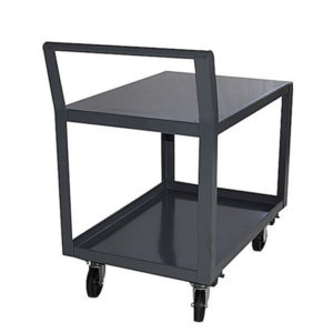 30 inch X 60 inch Welded Stock Cart with 6 inch Poly Casters