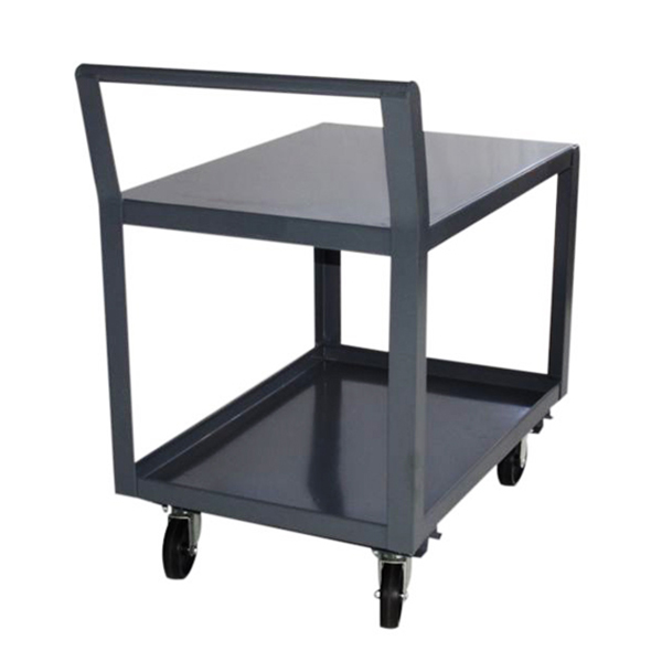 30 inch X 48 inch Welded Stock Cart with 6 inch Poly Casters