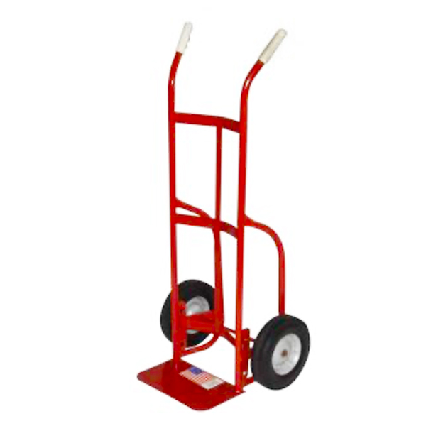 Dual Handle Hand Truck with 10" Solid Puncture Proof Tires
