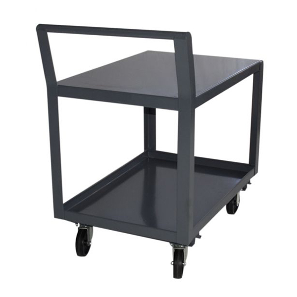 30 inch X 60 inch Welded Stock Cart with 8 inch Poly Casters