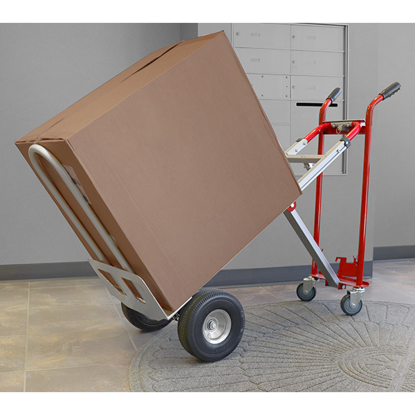 4-In-1 Hand Truck on angle with nose plate extender