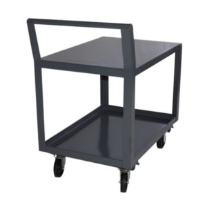 24 inch X 48 inch Welded Stock Cart with 5 inch Poly Casters