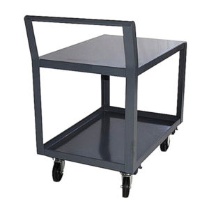 24 inch X 36 inch Welded Stock Cart with 8 inch Poly Casters