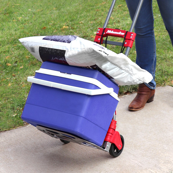 Fold-Up Hand Truck Carrying Cooler