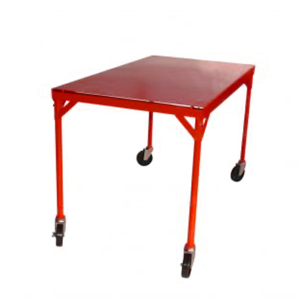 Red Collapsable Rolling Table