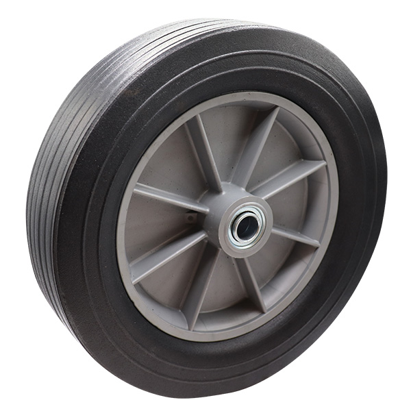 50012 12 Inch Mold-on Rubber Wheel Angle View