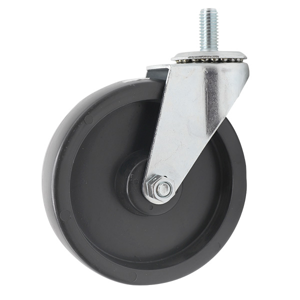 5″ Poly Swivel Plate Caster Side