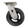 CSM5200 5 Inch Mold-on Rubber Swivel Plate Caster Side View
