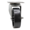 4" Polyurethane Swivel Plate Caster Front