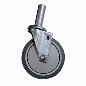 5" Solid Swivel Stem Caster