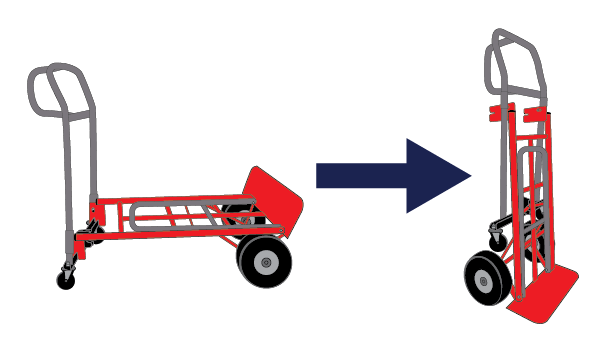 Converts Back To 2-Wheel Hand Truck