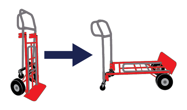 Converts To Horizontal Platform Truck